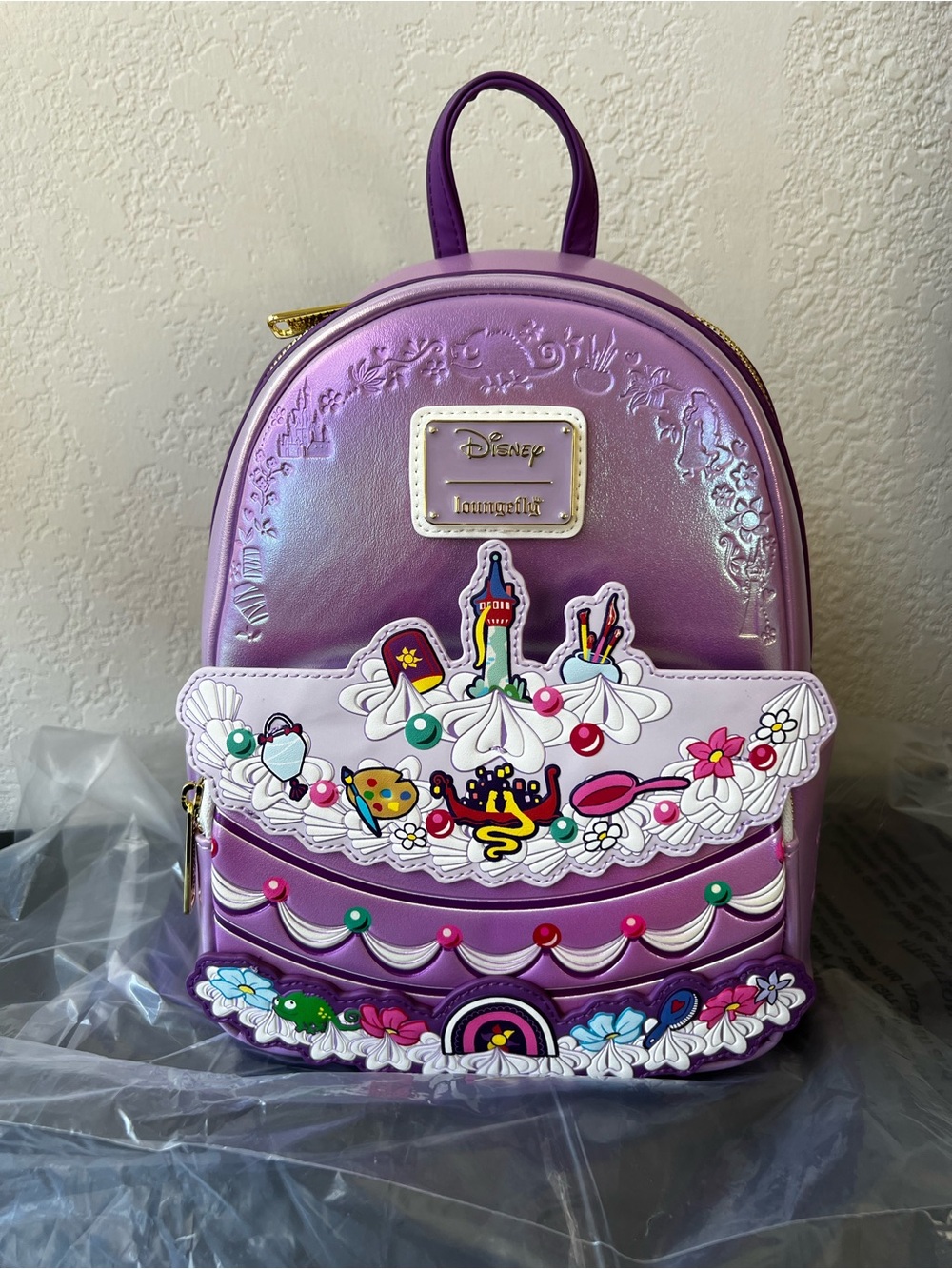 Loungefly Disney Rapunzel Tangled Cake Mini Backpack - NWT